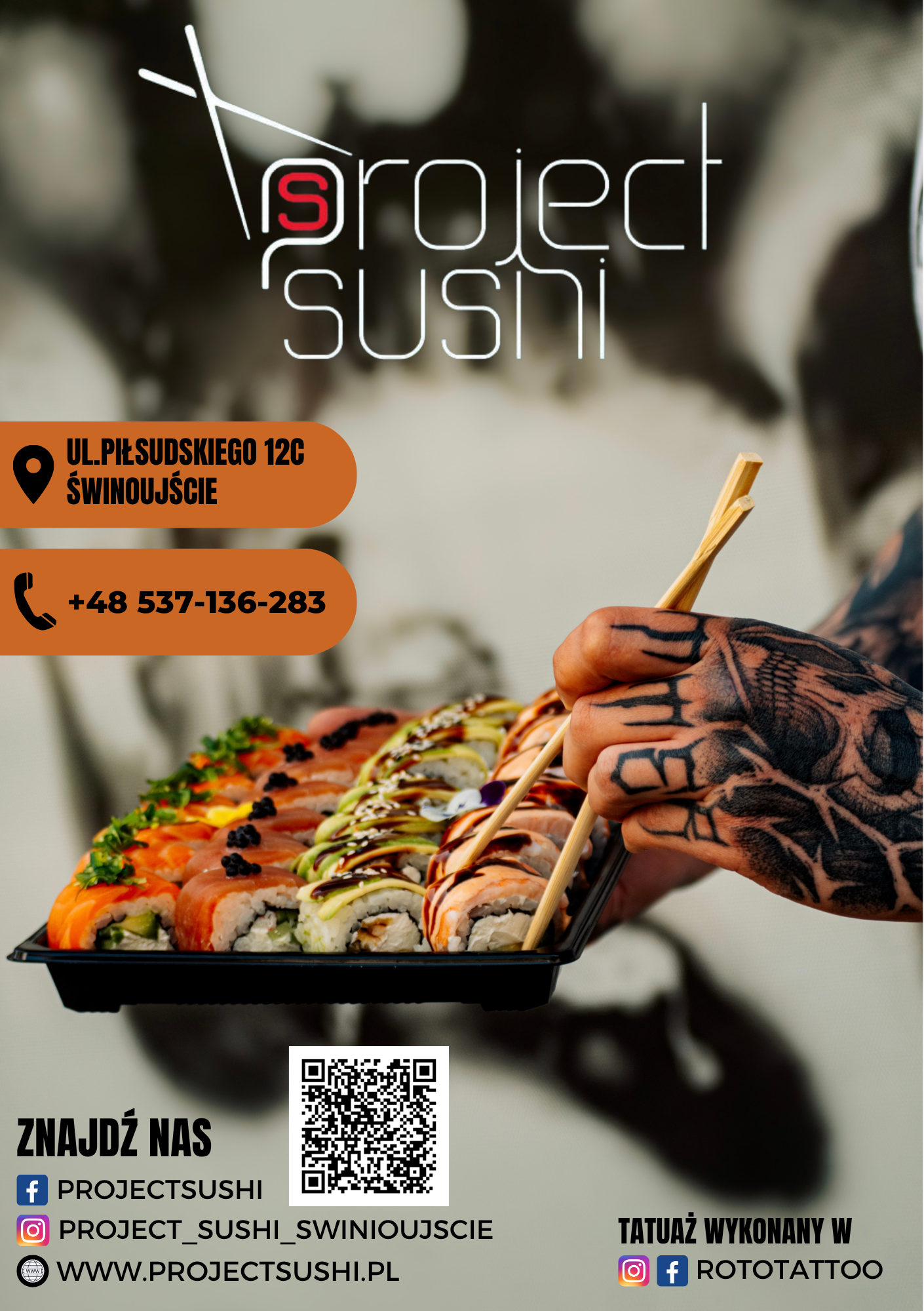 Projekt materiału reklamowego Project Sushi